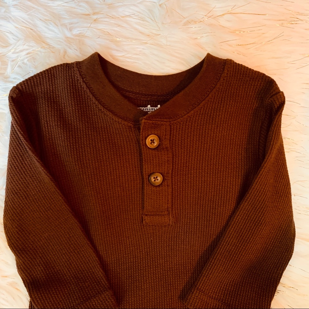 “SOLD”25New, Henley, Waffle Knit, Garanamals,shirt